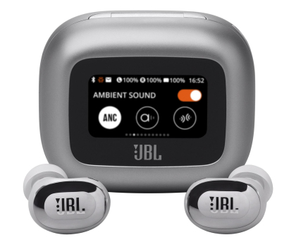 Słuchawka bezprzewodowa JBL LIVE BUDS 3 srebrne